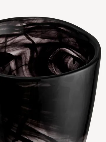 Contrast vase 200 mm - Svart-svart - Kosta Boda