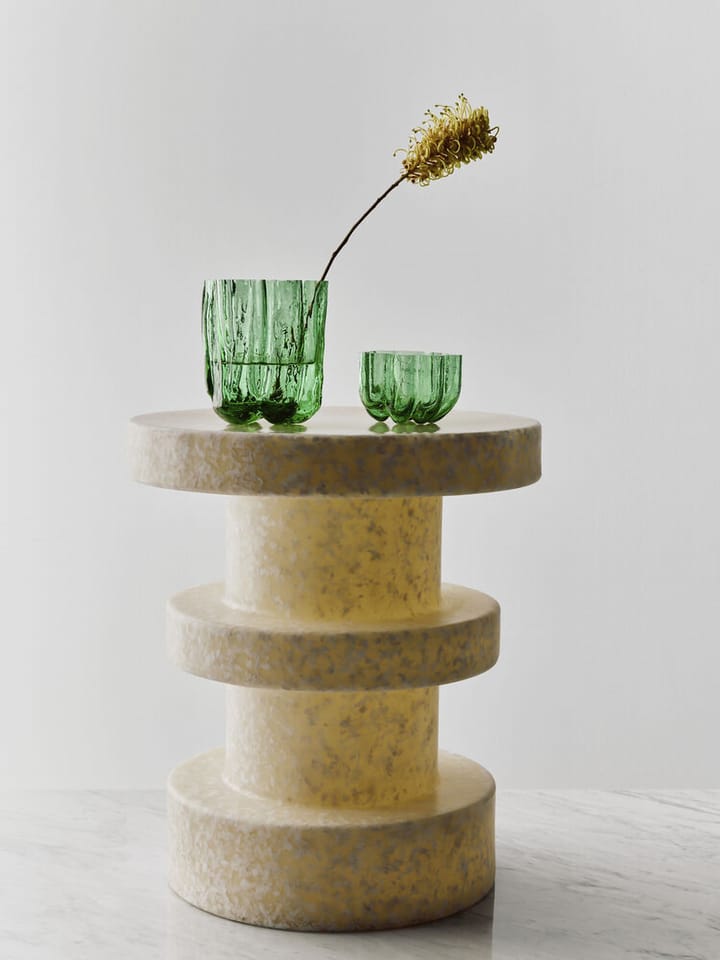 Crackle lyslykt 5,8 cm, Mørkegrønn Kosta Boda
