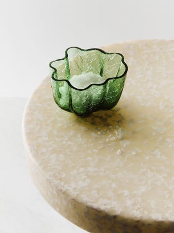 Crackle lyslykt 5,8 cm - Mørkegrønn - Kosta Boda
