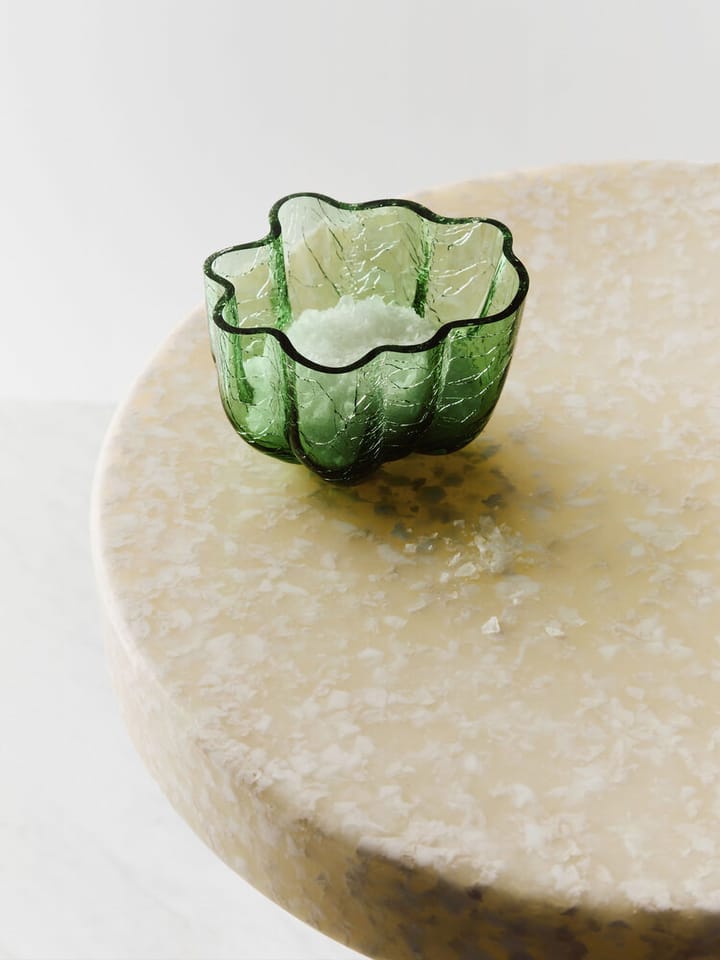Crackle lyslykt 5,8 cm, Mørkegrønn Kosta Boda