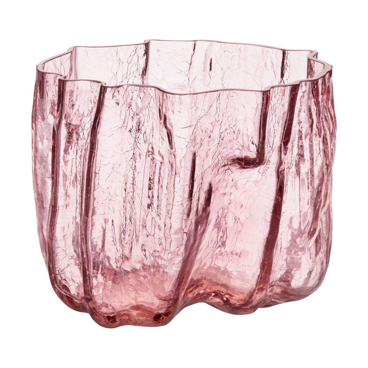 Bilde av Crackle Vase 17,5 cm / Pink
