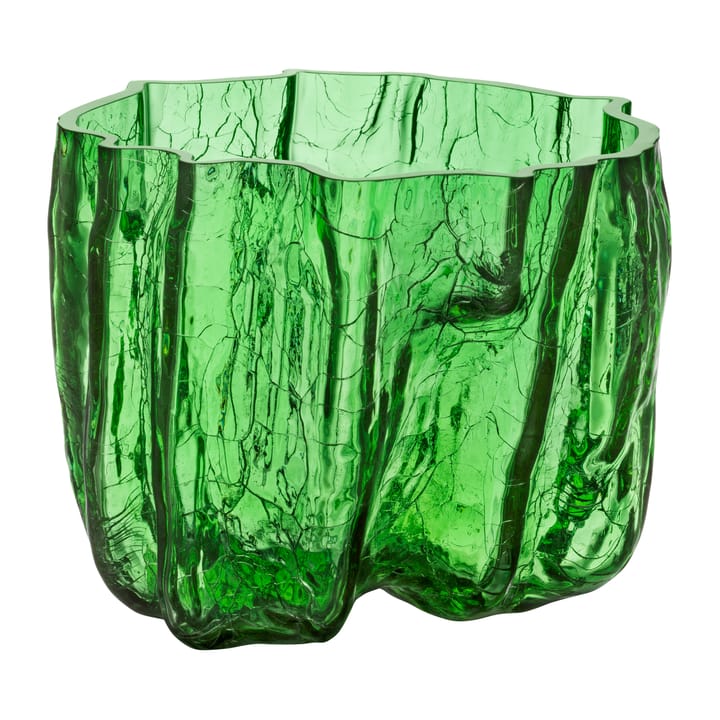 Crackle vase 175 mm - Grønn - Kosta Boda