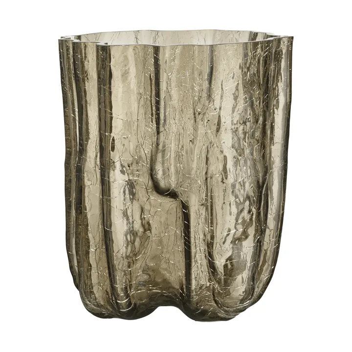 Crackle vase 27 cmm - Taupe - Kosta Boda