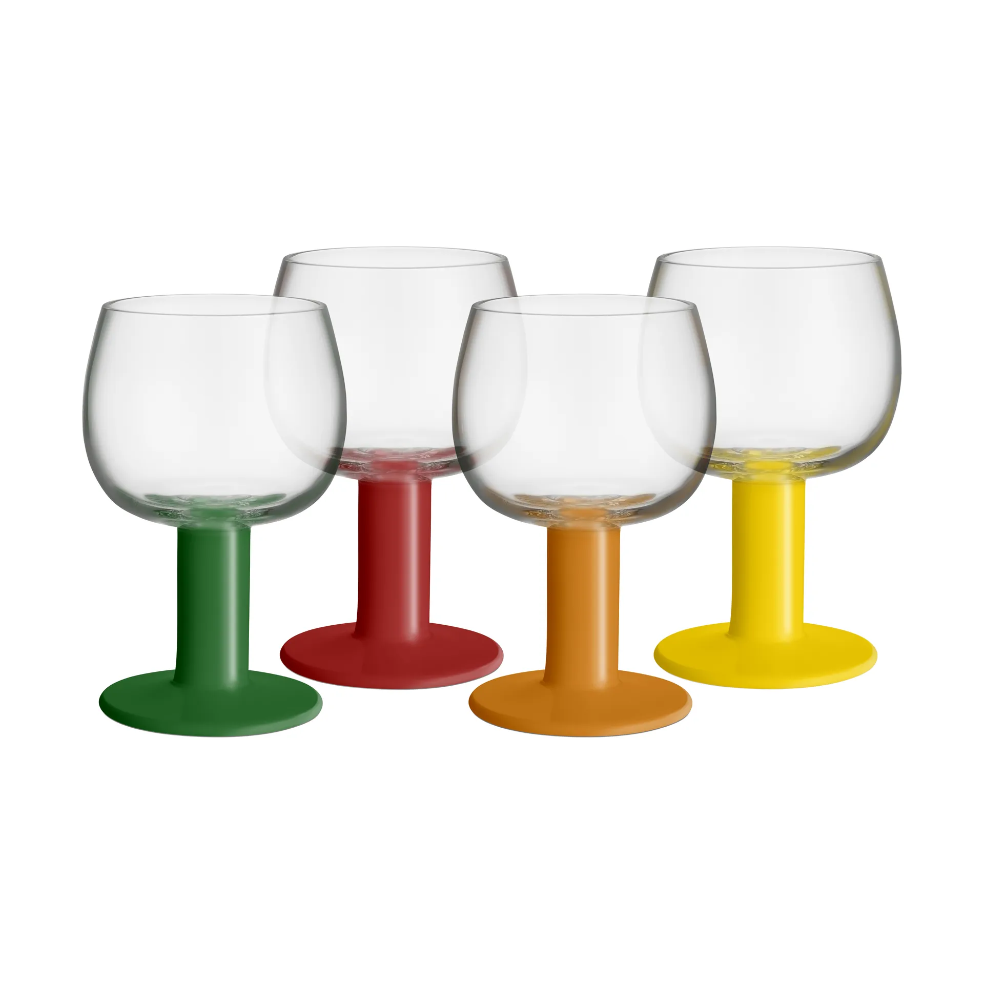 Fars glass, Miksede farger, 40 cl, 4-pakning Kosta Boda