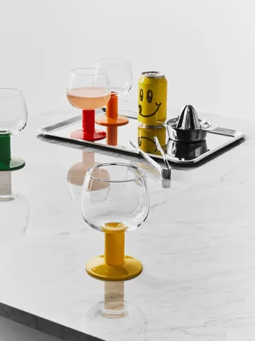 Fars glass - Miksede farger, 40 cl, 4-pakning - Kosta Boda