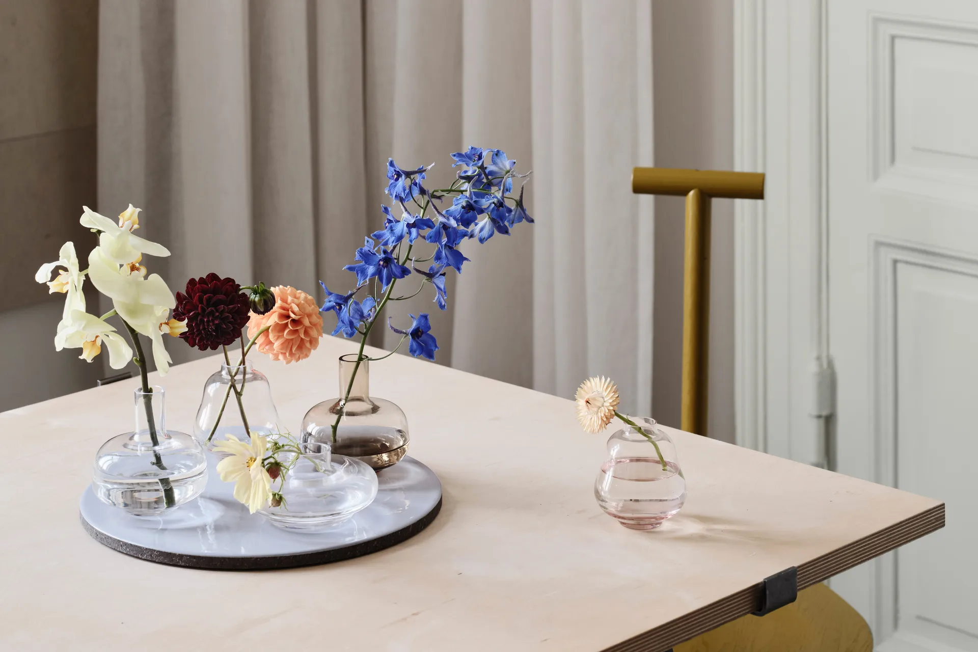 Kappa vase 84 mm, Lyserosa Kosta Boda