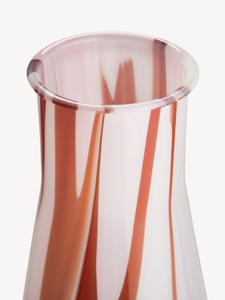 Lab erlenmeyer vase 30,5 cm, Rød-hvit-rosa Kosta Boda