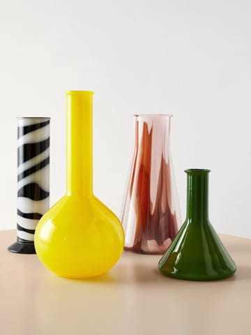 Lab erlenmeyer vase 30,5 cm - Rød-hvit-rosa - Kosta Boda