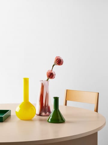Lab rund flaske vase 31,5 cm - Gul - Kosta Boda