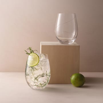 Line gin & tonic glass 60 cl - Klar - Kosta Boda