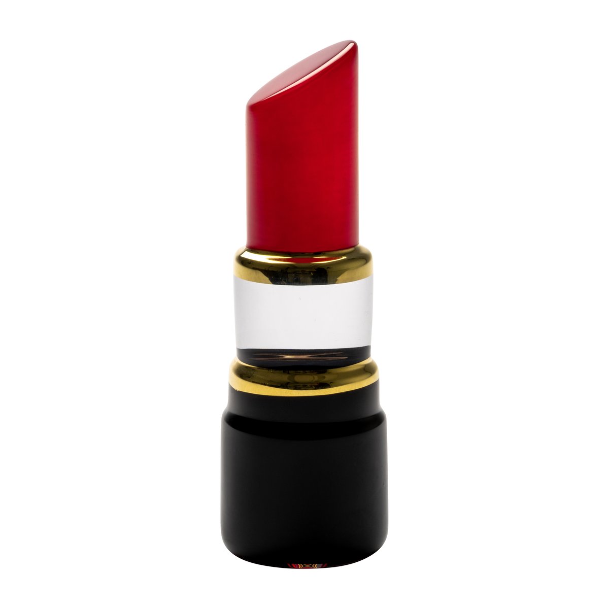 Kosta Boda Make Up leppestift 13,3 cm Valmuerd | Skandinavisk Design | Kunstglass | Rød