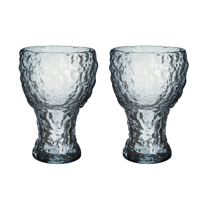 Moss highball glass sirkulær 42 cl 2-pk - Blå - Kosta Boda