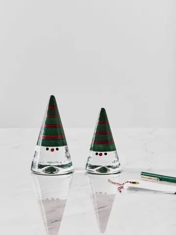 Noel nisse - Grønn, 15 cm - Kosta Boda
