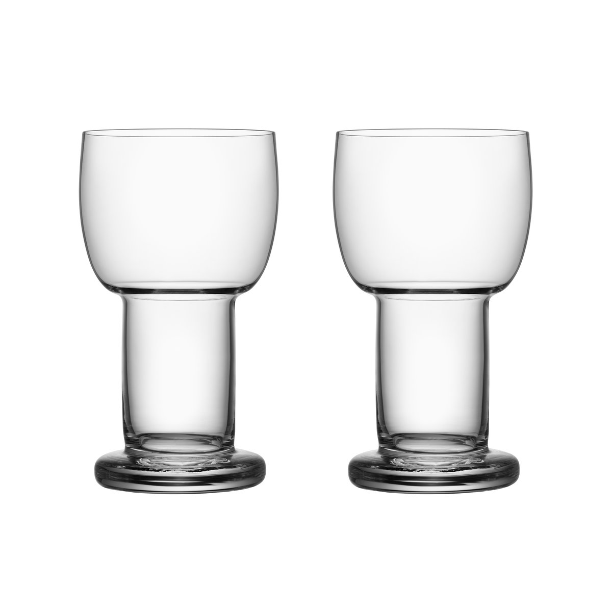 Kosta Boda - Picnic Small Glass 32 cl - 2-Pack, 32 cl - Drikkeglass - Bertil Vallien - Gjennomsiktig