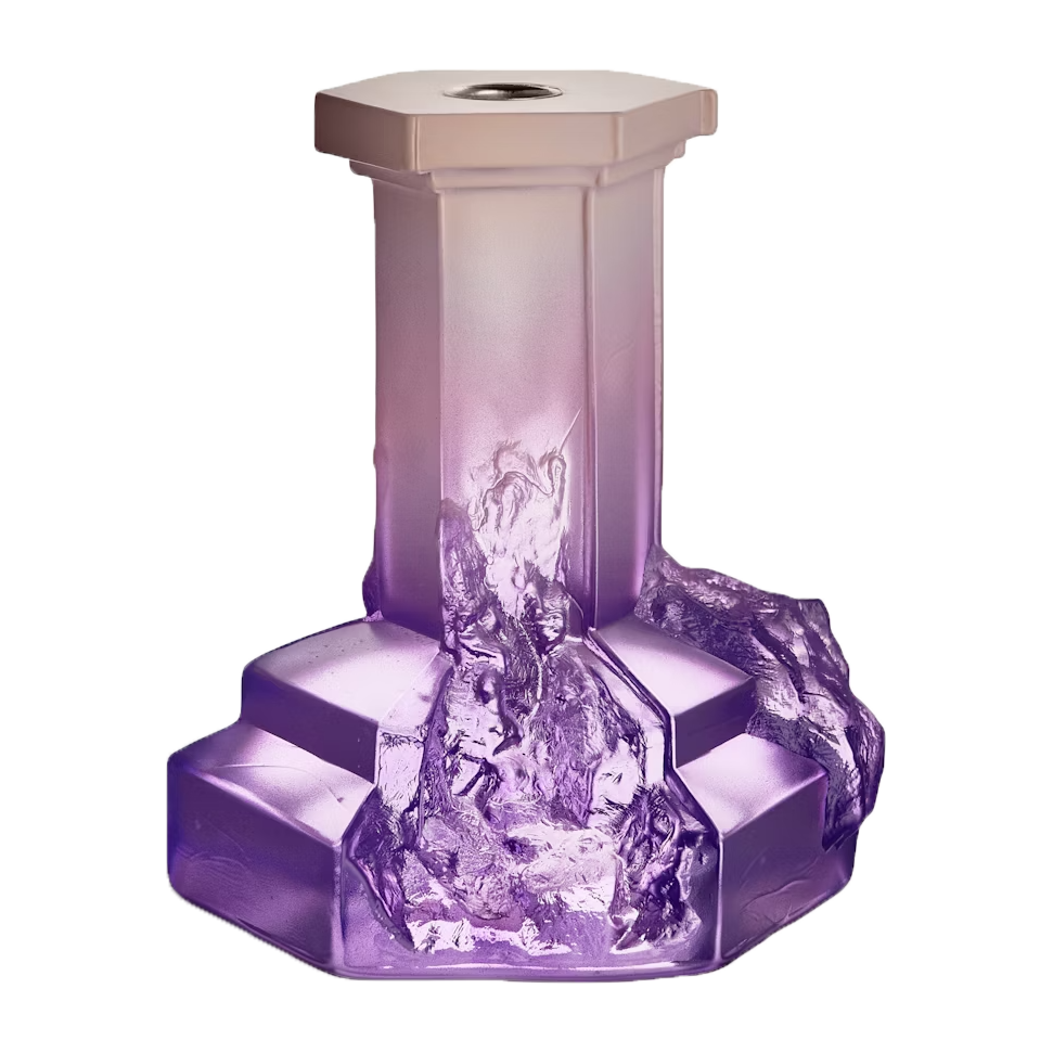 Kosta Boda - Rocky Barouqe Candlestick Syren 175 mm - Lysestaker & lykter - Hanna Hansdotter - Lilla