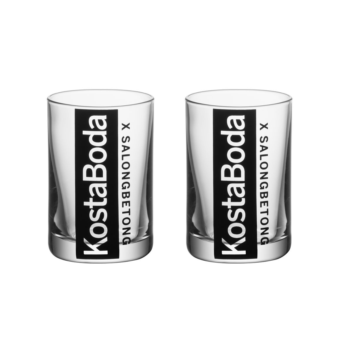 Salong Betong shotglass 6 cl 2-pakning Klar-sort