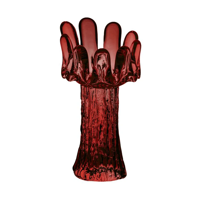Solros lyslykt 18 cm, Rød Kosta Boda