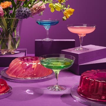 Sugar Dandy coupeglass 32 cl - Grønn - Kosta Boda