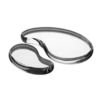 Tears of joy dekorasjonsobjekt 2 deler - Sølv - Kosta Boda