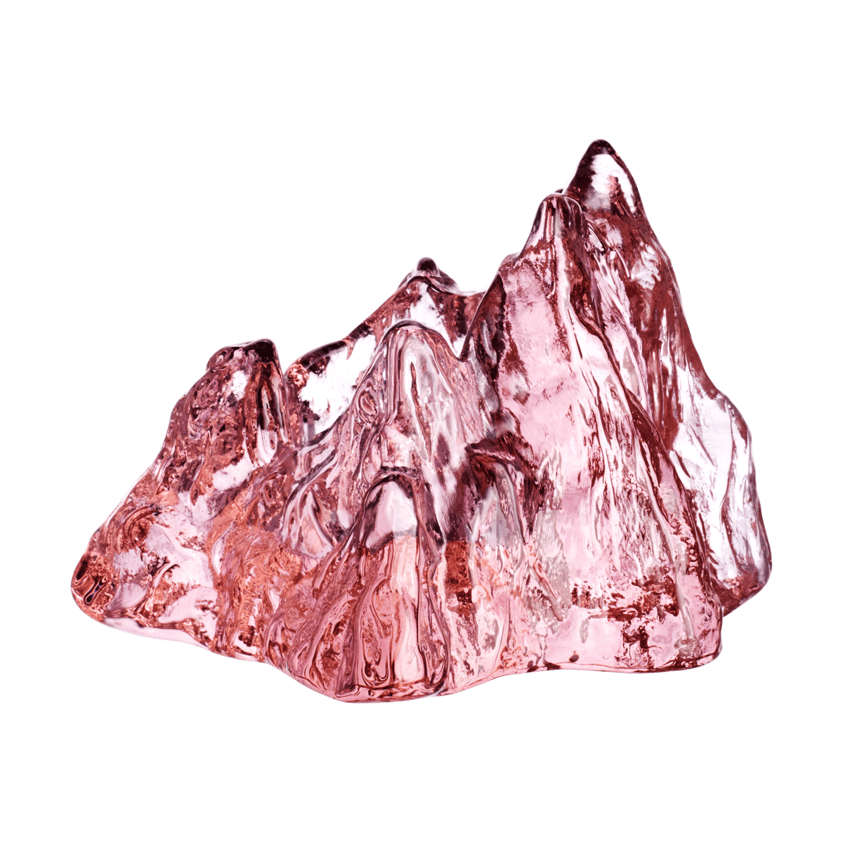 Kosta Boda The Rock telysholder 91 mm Rosa | Skandinavisk Design | Telysholdere, Lykter & Lysfat | Rosa