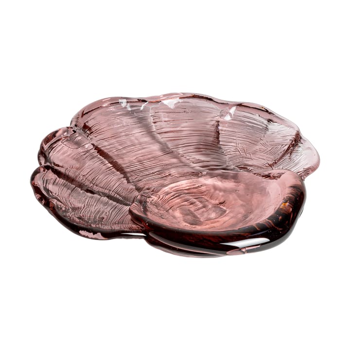 Venusmussla kunstglass fat 30 x 33 cm - Rosa - Kosta Boda