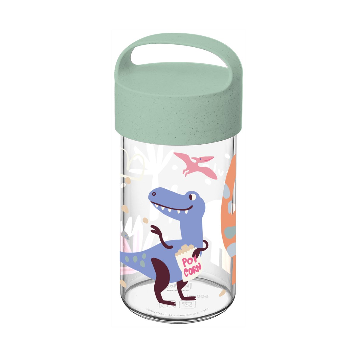Koziol Buddy Snack vannflaske 50 cl Dinosaur