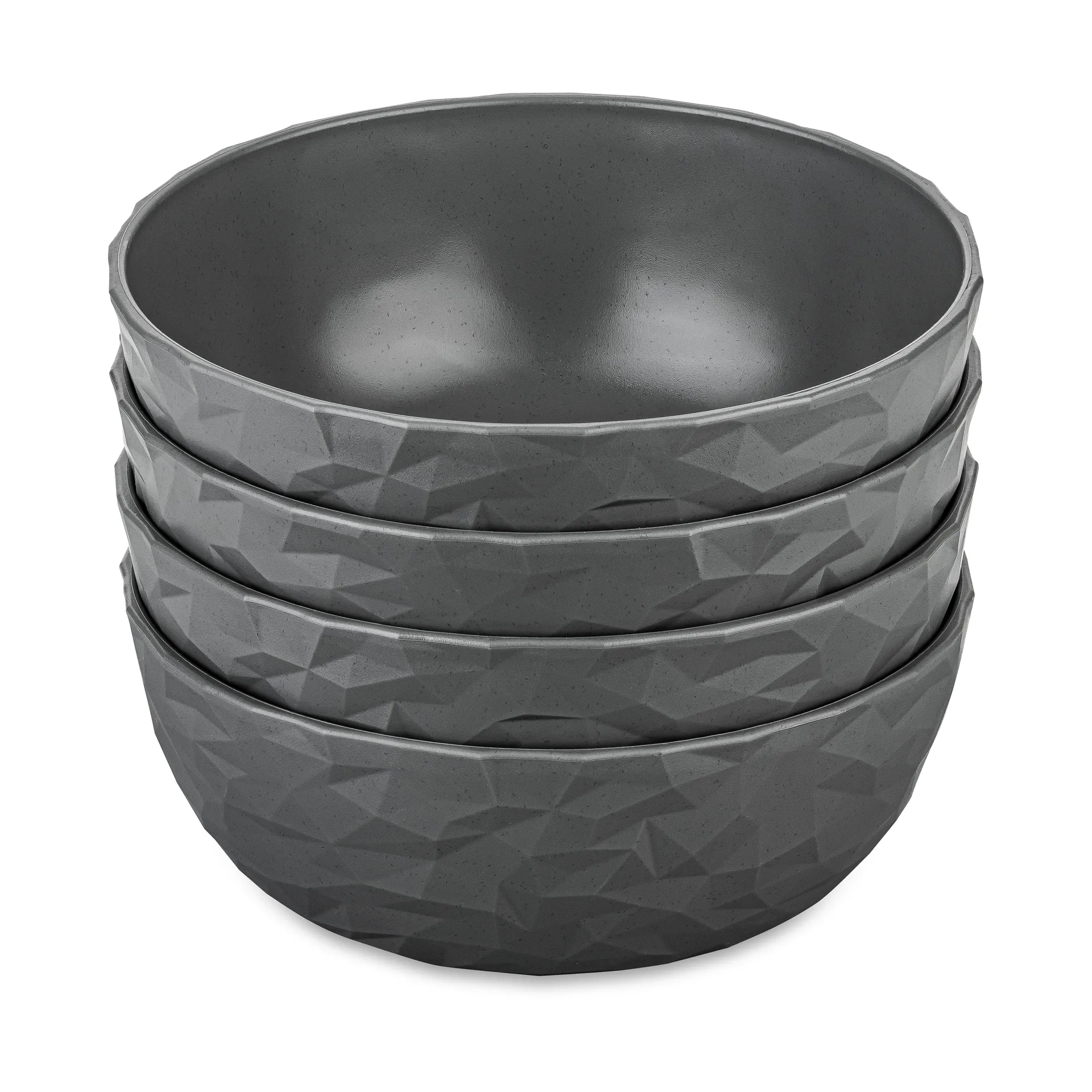 Club bolle Ø16,2 cm 4-pakning biocirkulær termoplast, Nature ash grey Koziol