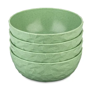 Club bolle Ø16,2 cm 4-pakning biocirkulær termoplast - Nature leaf green - Koziol