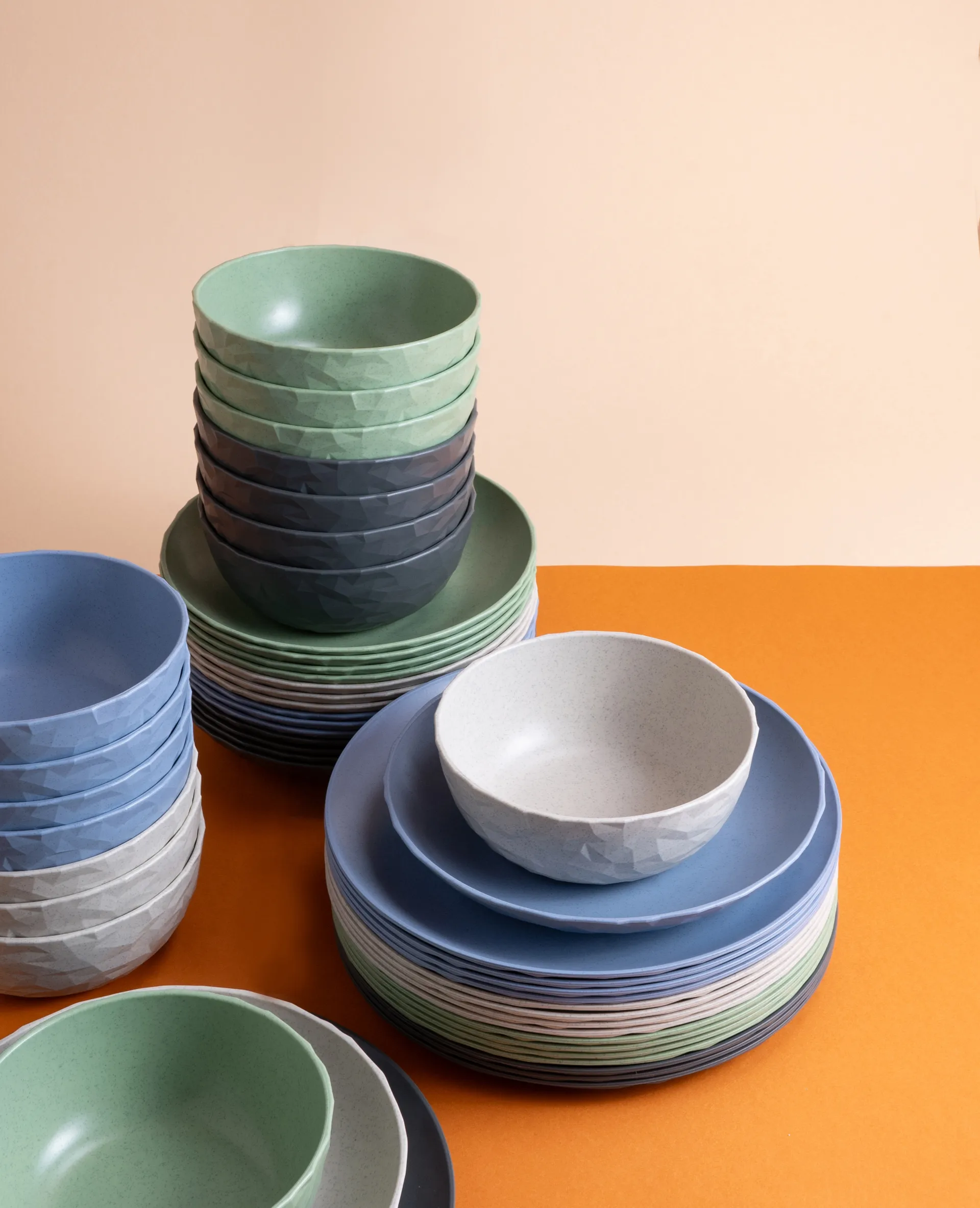 Club bolle Ø16,2 cm 4-pakning biocirkulær termoplast, Nature leaf green Koziol