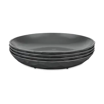 Club dyp tallerken Ø22 cm 4-pakning biocirk termoplast - Nature ash grey - Koziol