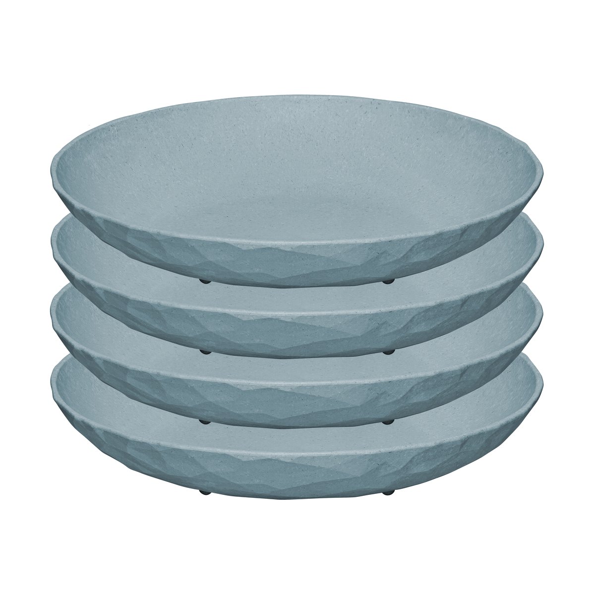 Club dyp tallerken Ø 22 cm 4-pakning Nature flower blue