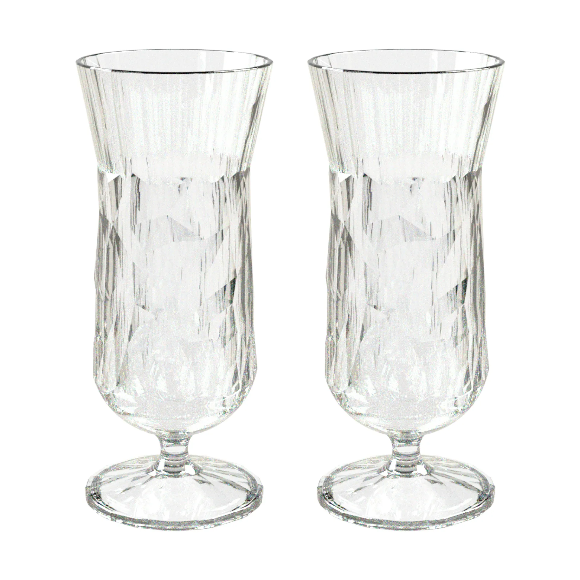 Club No. 17 drinkglass plast 40 cl 2-pakning, Krystallklar Koziol