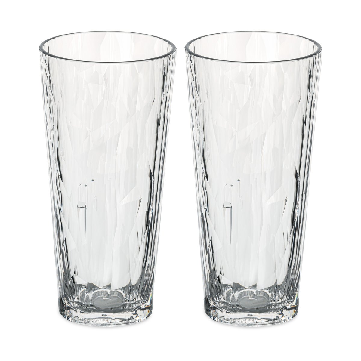 Koziol Club No. 19 drikkeglass plast 25 cl 2-pakning Krystallklar
