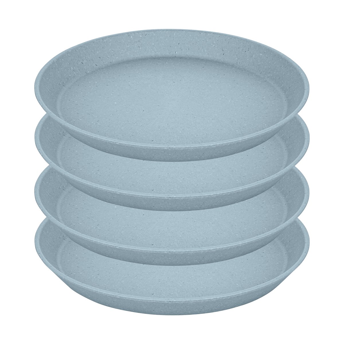 Koziol Connect asjett Ø 20,5 cm 4-pakning Nature flower blue