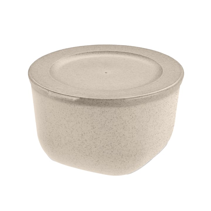 Connect bolle med lokk 1 L biocirkulær termoplast - Nature desert sand - Koziol