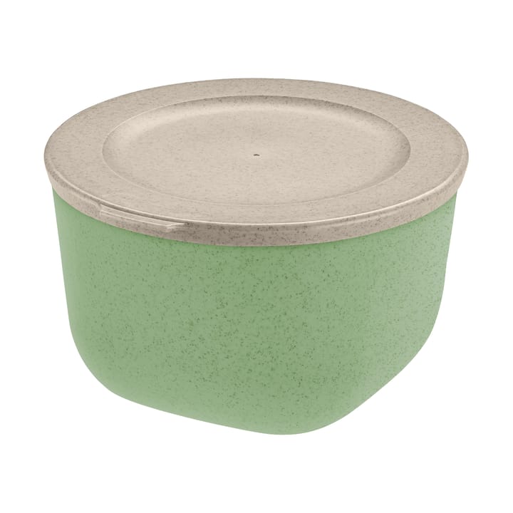 Connect bolle med lokk 1 L biocirkulær termoplast - Nature leaf green - Koziol