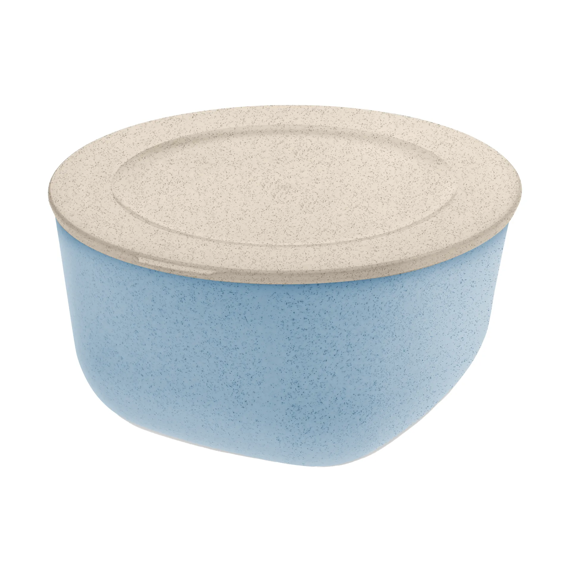 Connect bolle med lokk 2 L biocirk termoplast, Nature flower blue Koziol