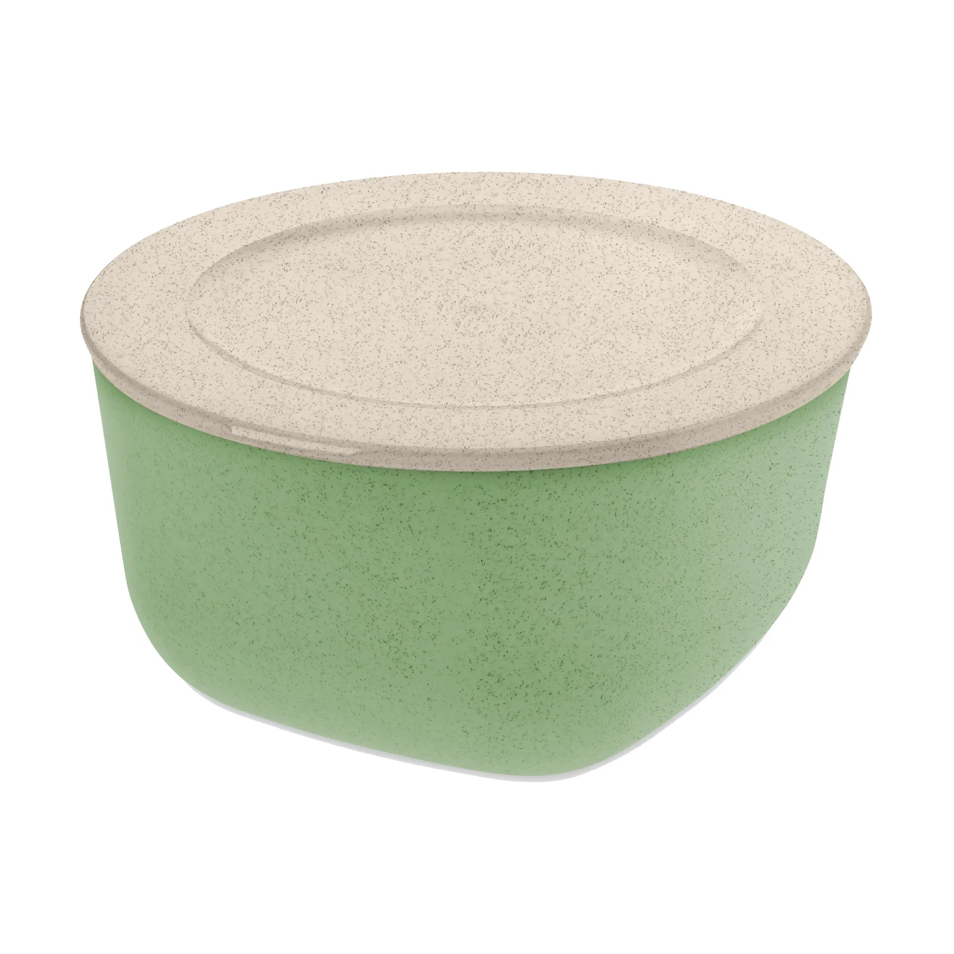 Connect bolle med lokk 2 L biocirk termoplast, Nature leaf green Koziol