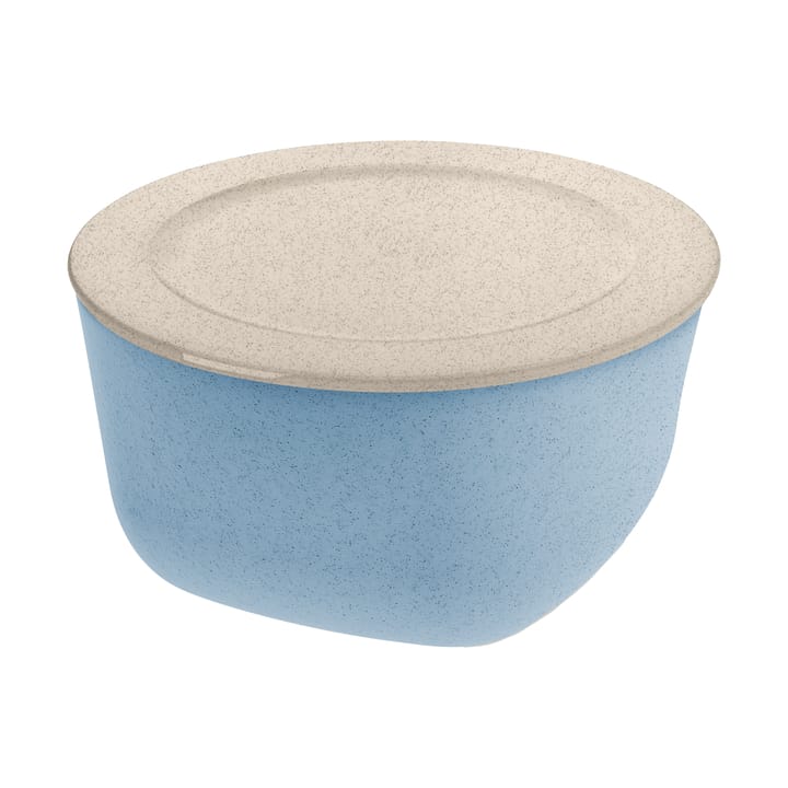 Connect bolle med lokk 4 L biocirk termoplast - Nature flower blue - Koziol