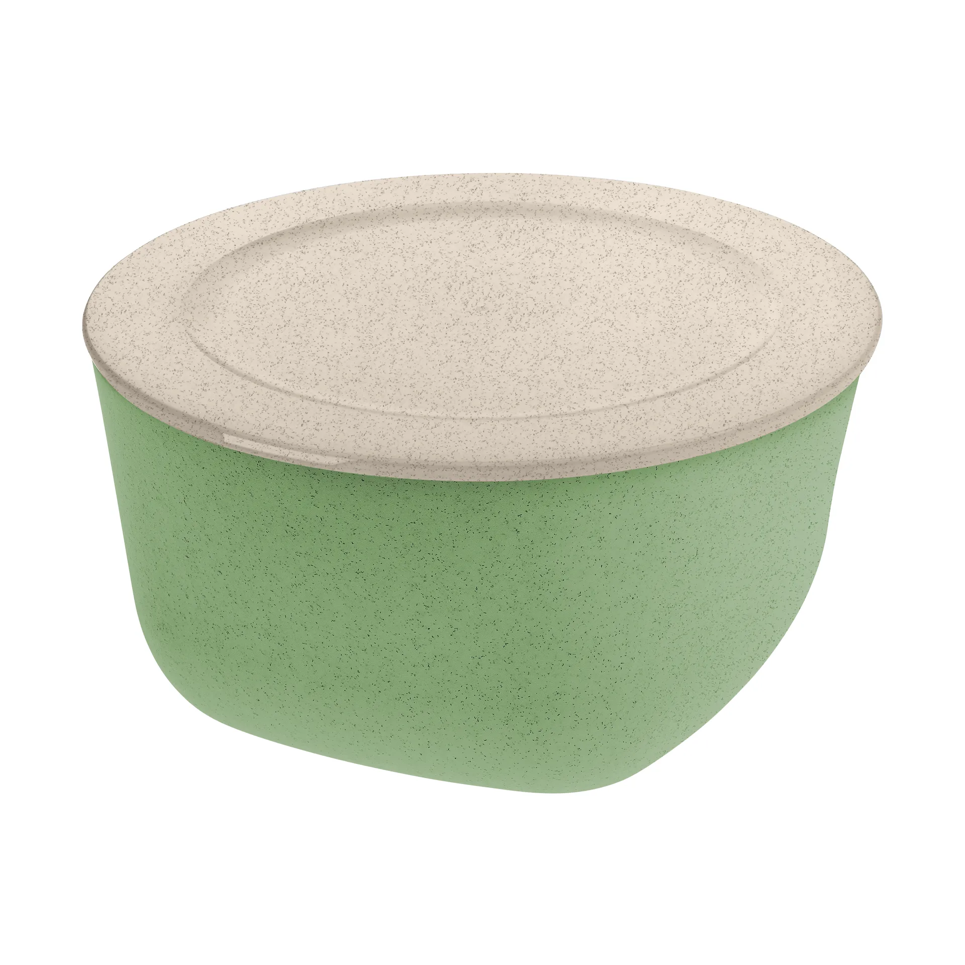 Connect bolle med lokk 4 L biocirk termoplast, Nature leaf green Koziol