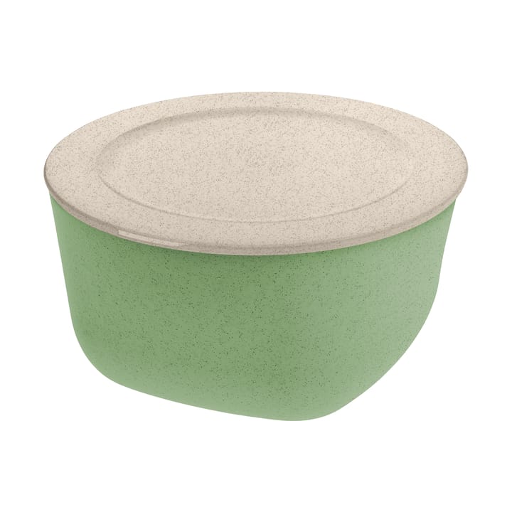 Connect bolle med lokk 4 L biocirk termoplast - Nature leaf green - Koziol