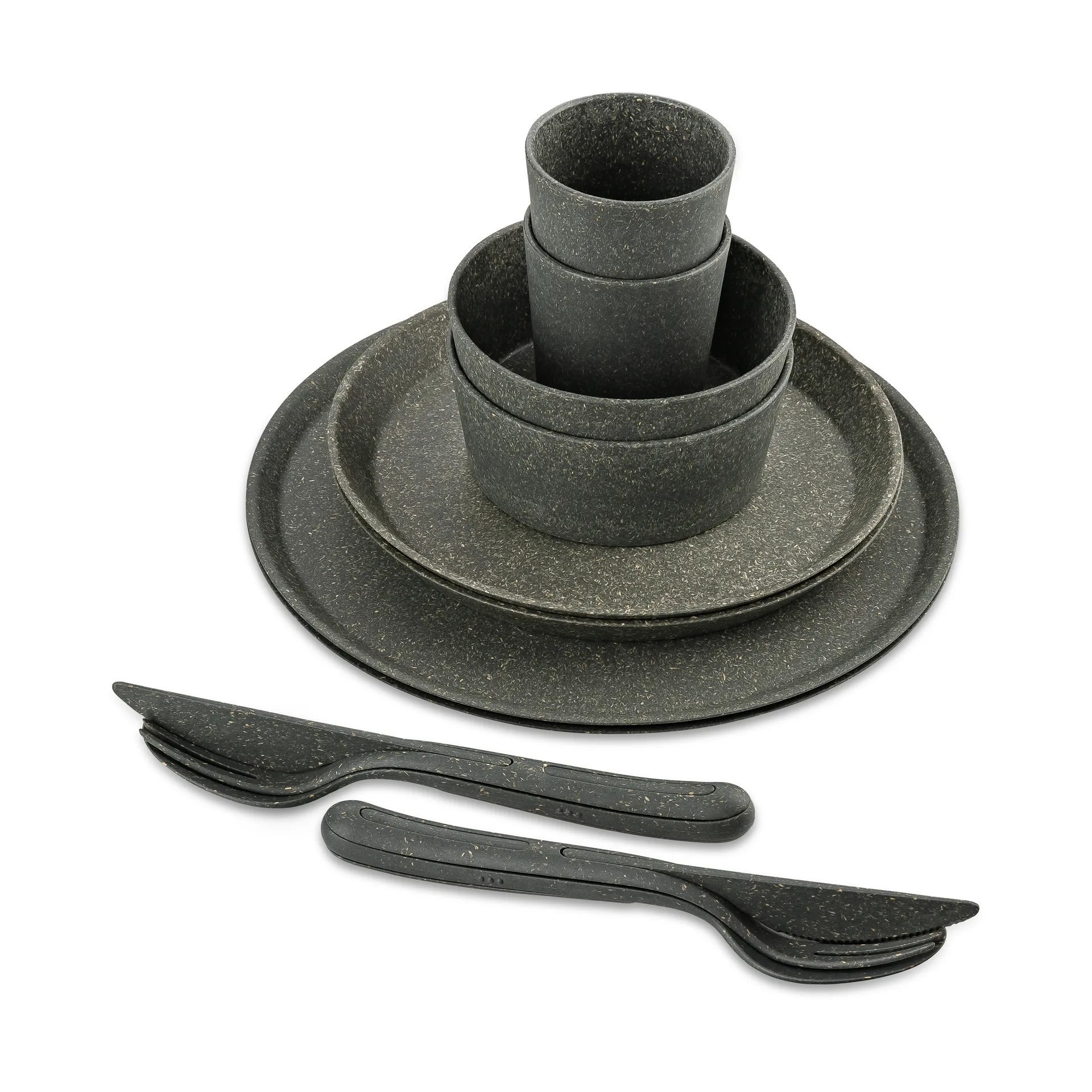 Connect Helsinki servisesett 10 deler, Nature ash grey Koziol