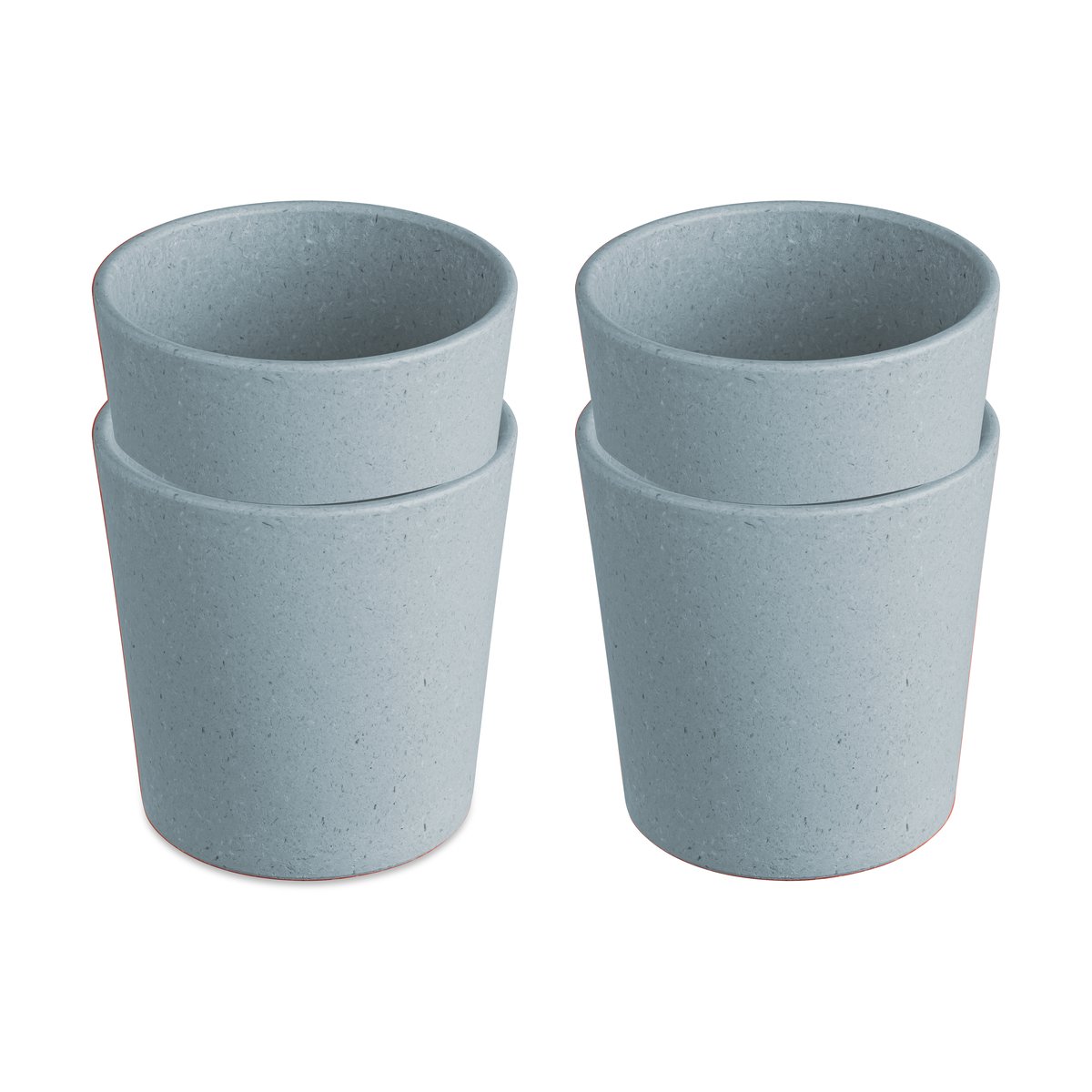 Koziol Connect kopp S 19 cl 4-pakning Nature flower blue