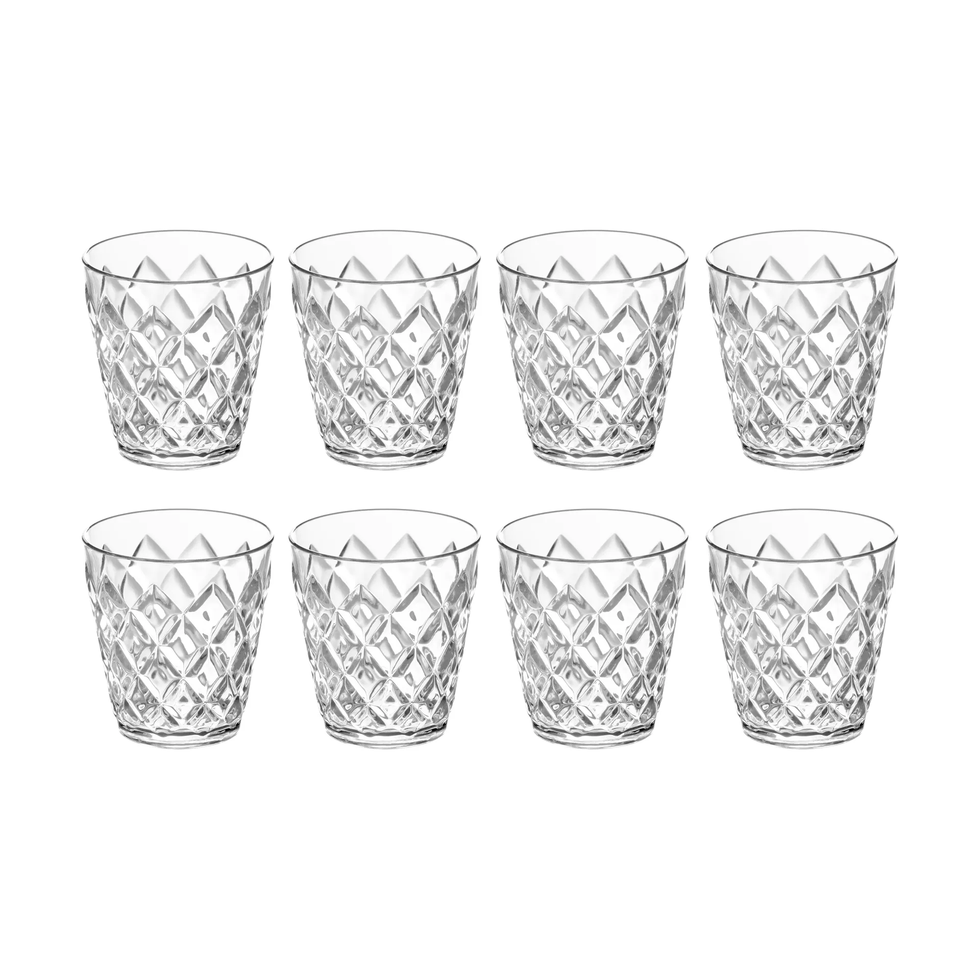 Crystal S Drikkeglass 8-pakning, Krystallklar Koziol