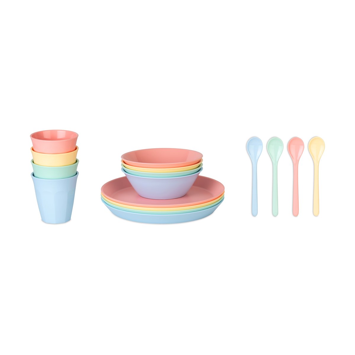 Koziol Nora Macarons servisesett 16 deler Multi