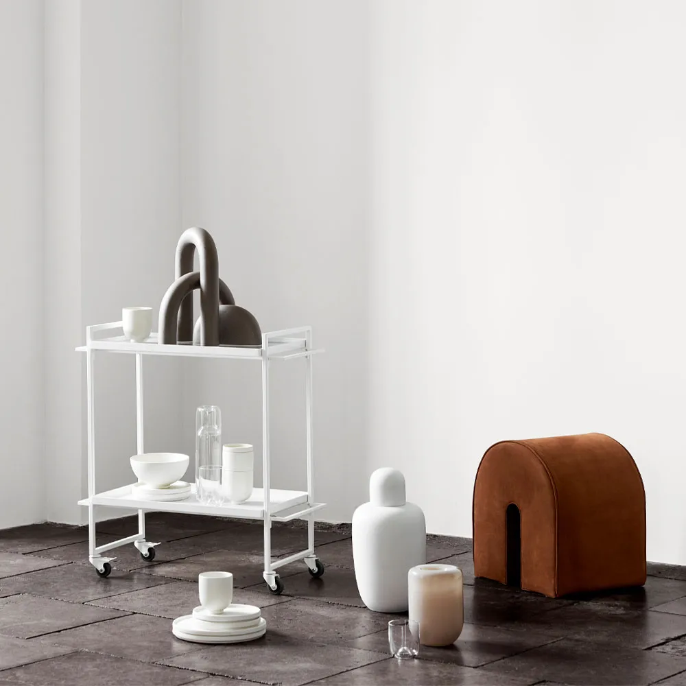 Bauhaus serveringsvogn, Black Kristina Dam Studio