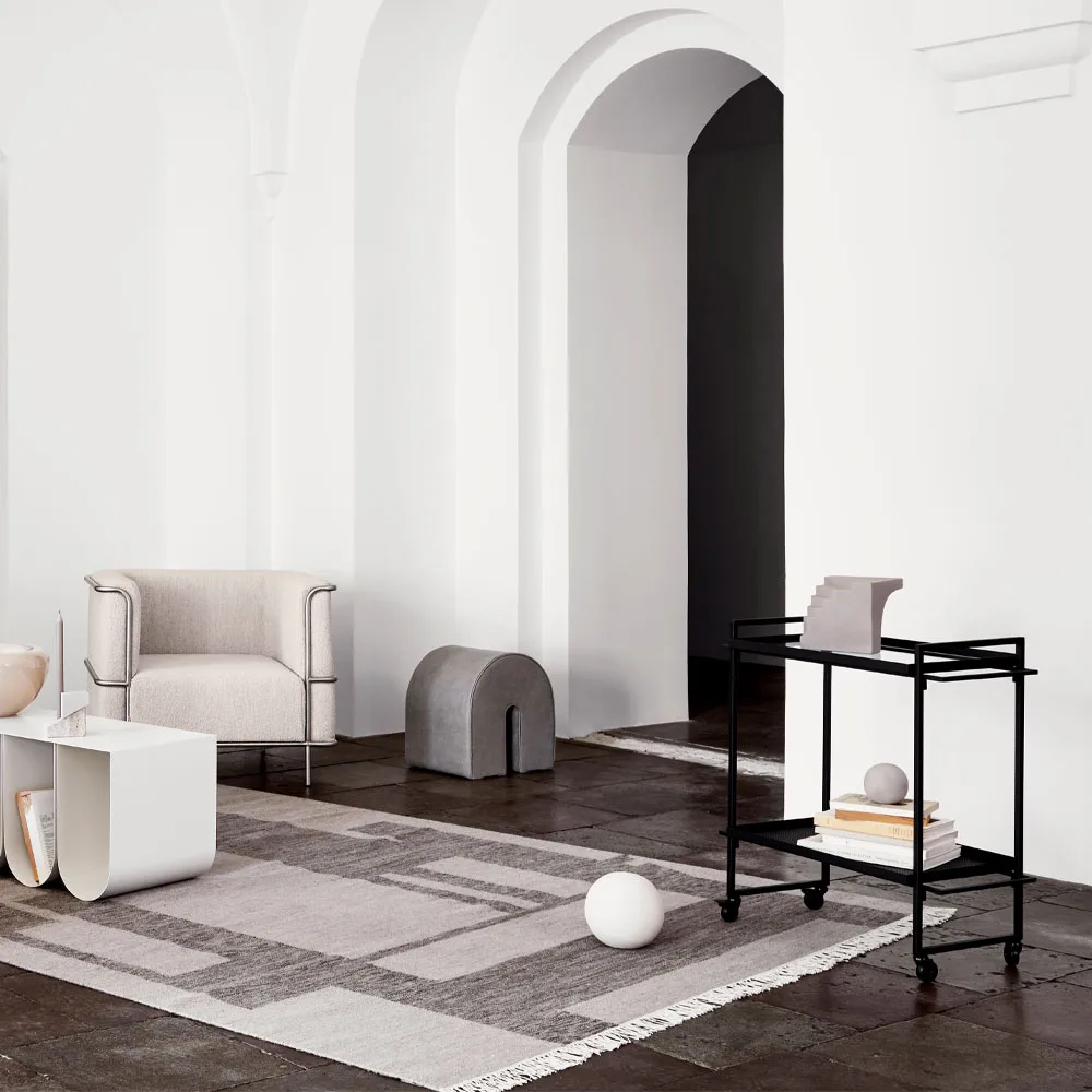 Bauhaus serveringsvogn, Black Kristina Dam Studio