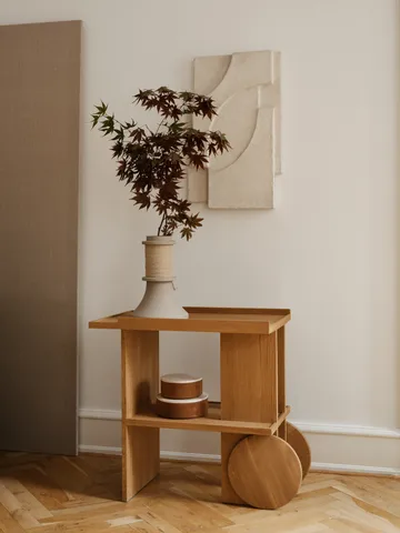 Serif Relief veggdekorasjon M - Off white - Kristina Dam Studio