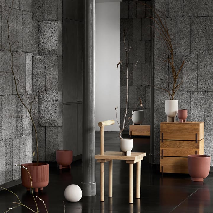 Stack oppbevaringsboks, Oak, 3 deler, mørkt oljede valnøttben Kristina Dam Studio