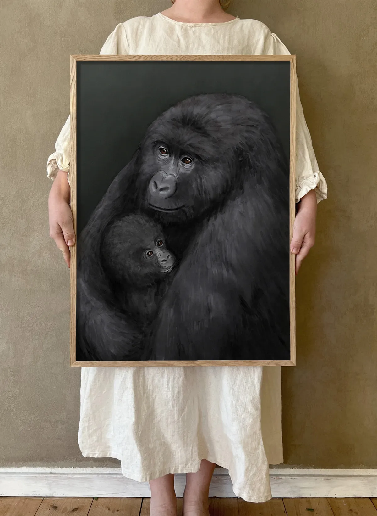 Bergsgorilla poster, 50x70 cm Kunskapstavlan®